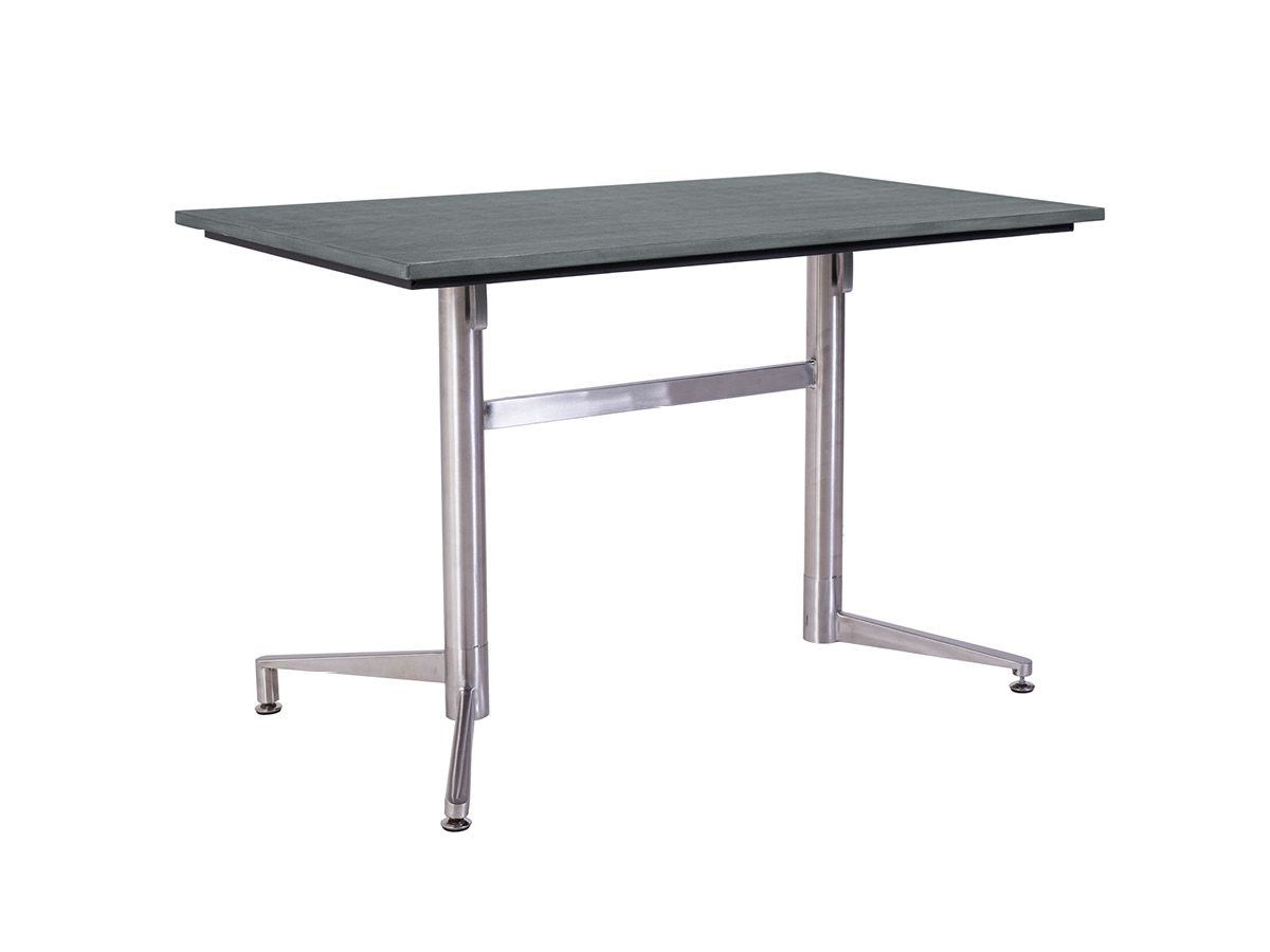 76.00.0078 Стол Победы Tradition Resysta stone серый 70 × 120 + каркас стола складной из нержавеющей стали Mbm Victory