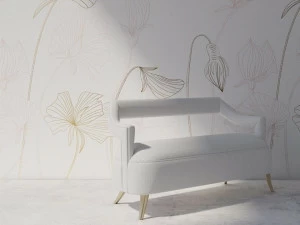 YO2 Металлические флизелиновые обои с цветочными мотивами Modern foils