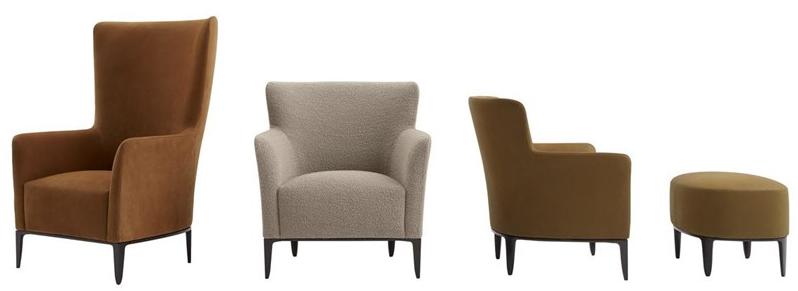 Poliform Кресло Bergere из ткани с высокой спинкой Gentleman sun-id-1375539 - Вид №2