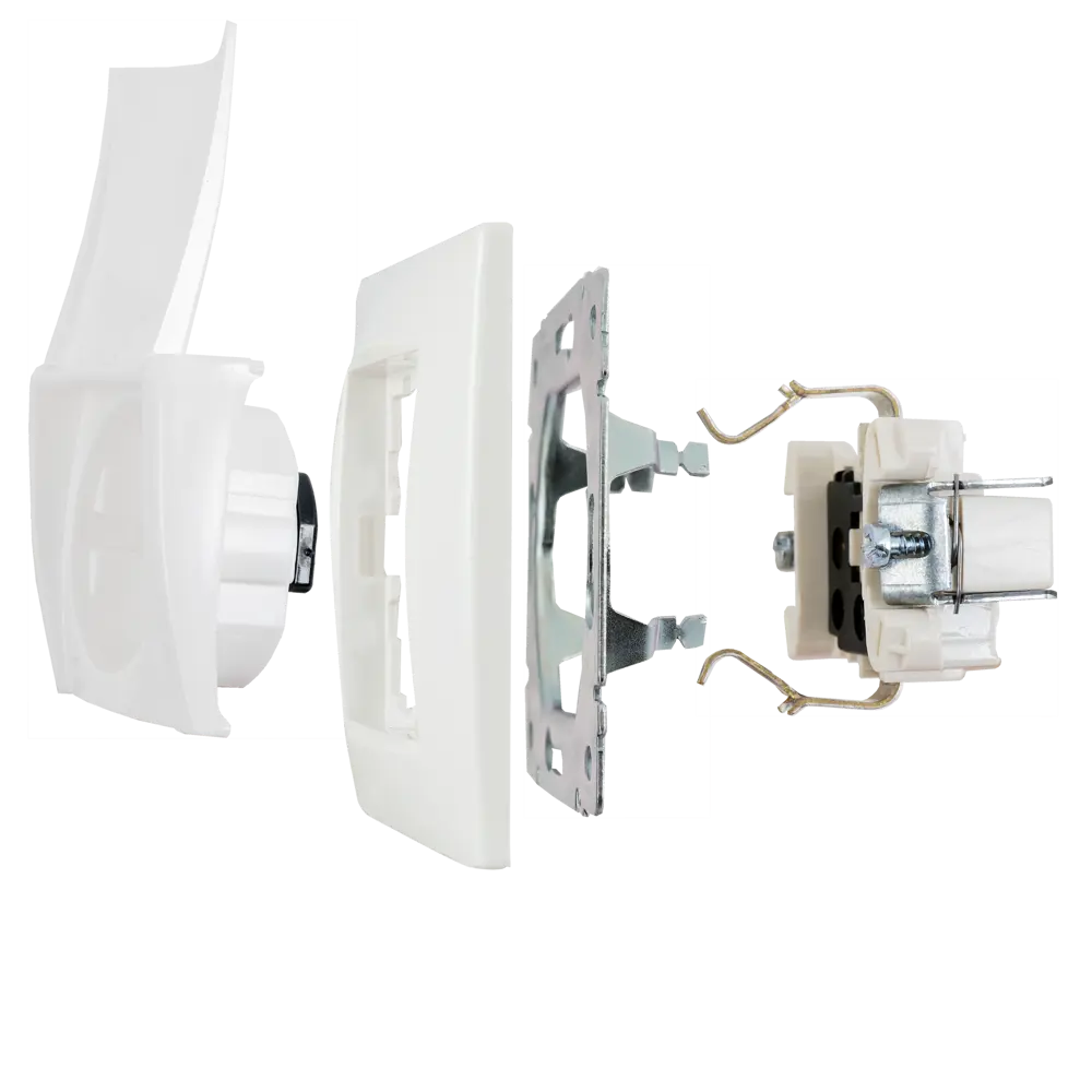 Legrand Valena Classic - розетка с крышкой и заземлением, белая 10321000 STLM-0000428 - Вид №5