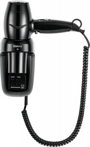 Valera Excel 1600 Shaver Black Мод. 561.17 / 044.05 черный - 1600 Вт - фен с настенным держателем и розеткой для бритвы 55614012