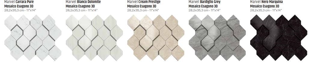 Белая паста керамическая мозаика Atlas Concorde Marvel Stone ARCH-00085175 - Вид №8