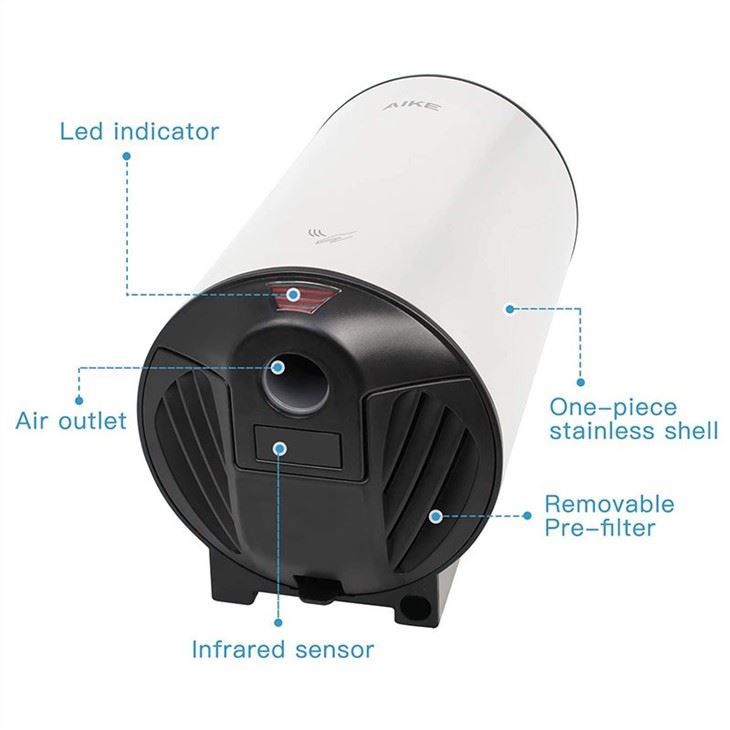 Высокоскоростная сушилка для рук AIKE AK2805_494  - Вид №3