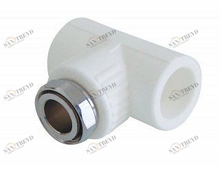 Тройник KALDE с накидной гайкой ВР D20х3/4"х20 белый 3222TUT200C00