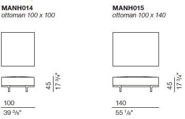 Bodema Пуф из мягкой ткани Manhattan Manh014/manh015 - Вид №5