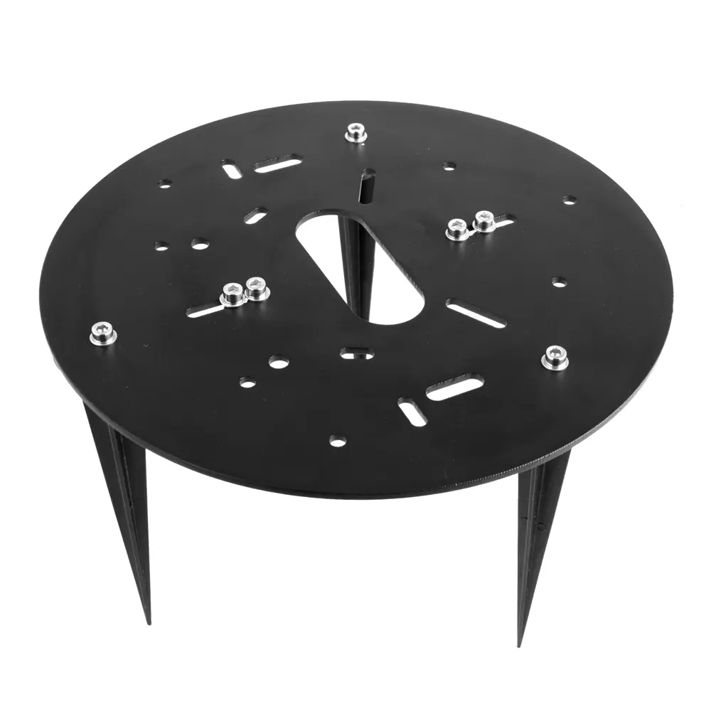 Основа для столба универсальная Inspire "Hollis" алюминиевая 25 см цвет серый STLM-2112014 - Вид №1