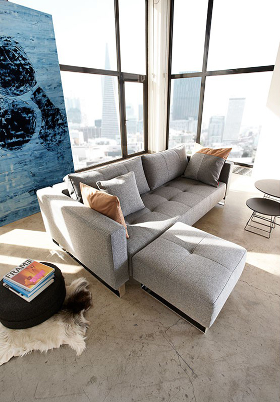 Диван Cassius Deluxe Excess Lounger с подушками, мягкими подлокотниками, хромированными ножками Runn Innovation Living CASSIUS563 - Вид №5