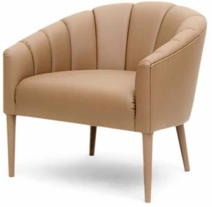 Mytto Мягкое кожаное кресло с подлокотниками Larforma