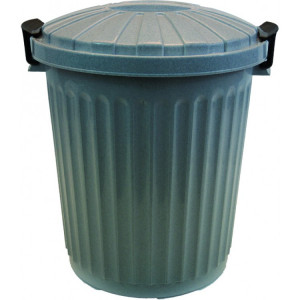 132354 DENOX Бак с крышкой с ручками и 2 зажима для крышки 23 л. Бежевый гранит