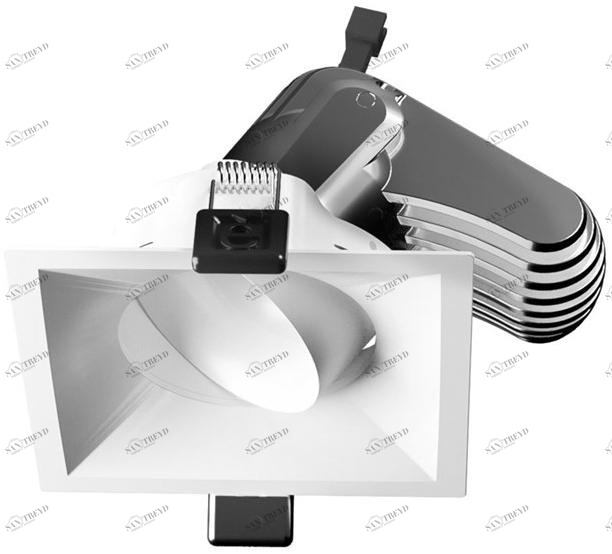 Linea Light Group Регулируемый встраиваемый светодиодный светильник из алюминия sun-id-1475069