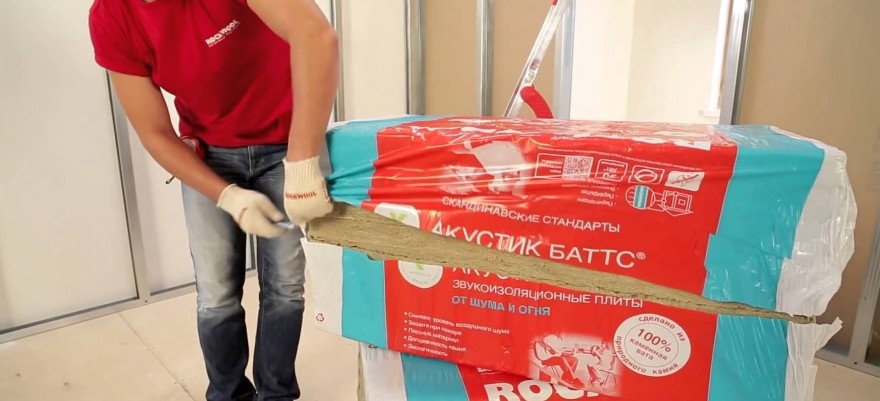 Звукоизоляция Rockwool Акустик Баттс 1000х600х100мм (3м2; 0,3м3) 14105 - Вид №4
