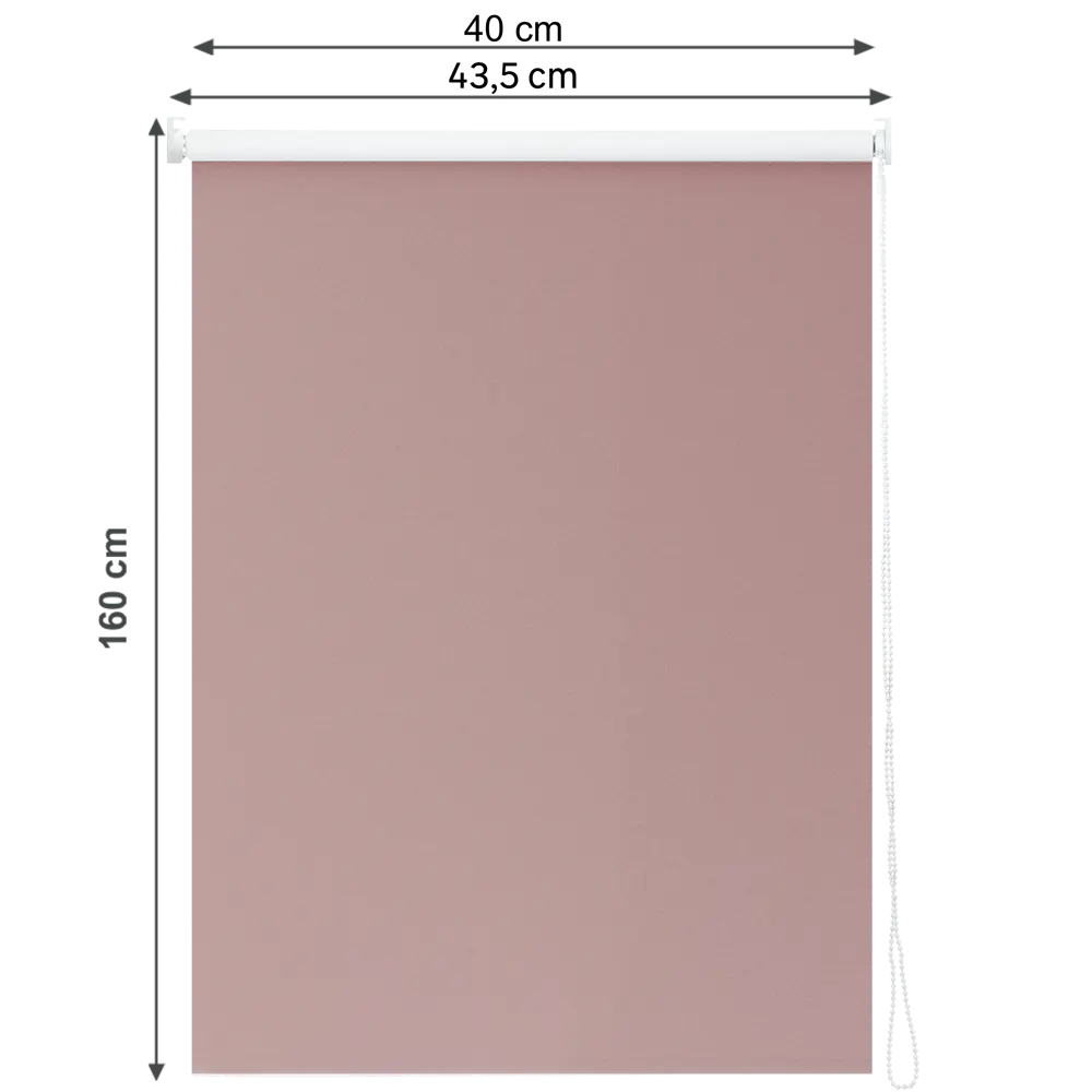 Штора рулонная блэкаут Inspire Santos 40x160 см сиреневая Santal 4 STLM-2153505 - Вид №1