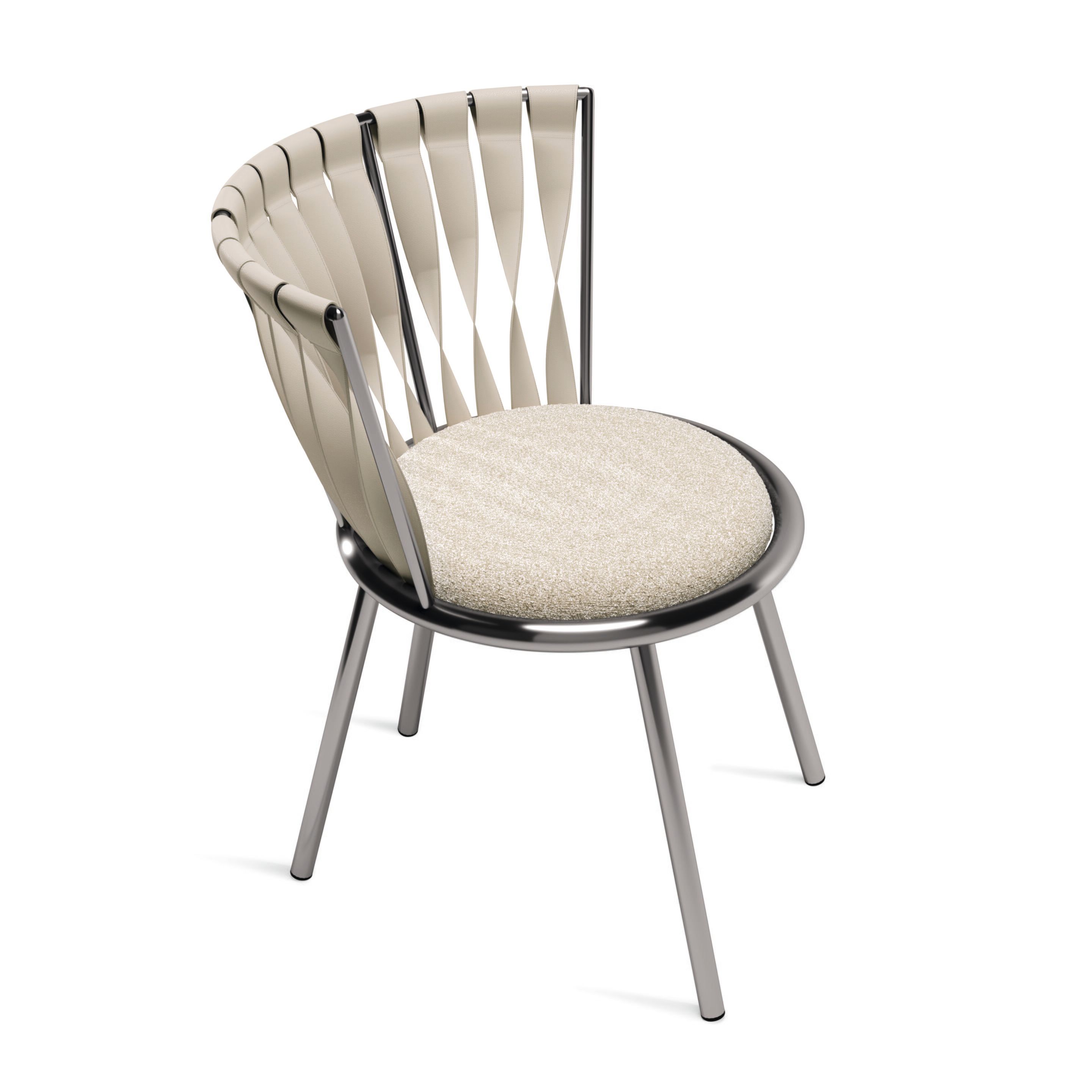 Стул из нержавеющей стали с мягким сиденьем Cantori ARCH-00114875 - Вид №1