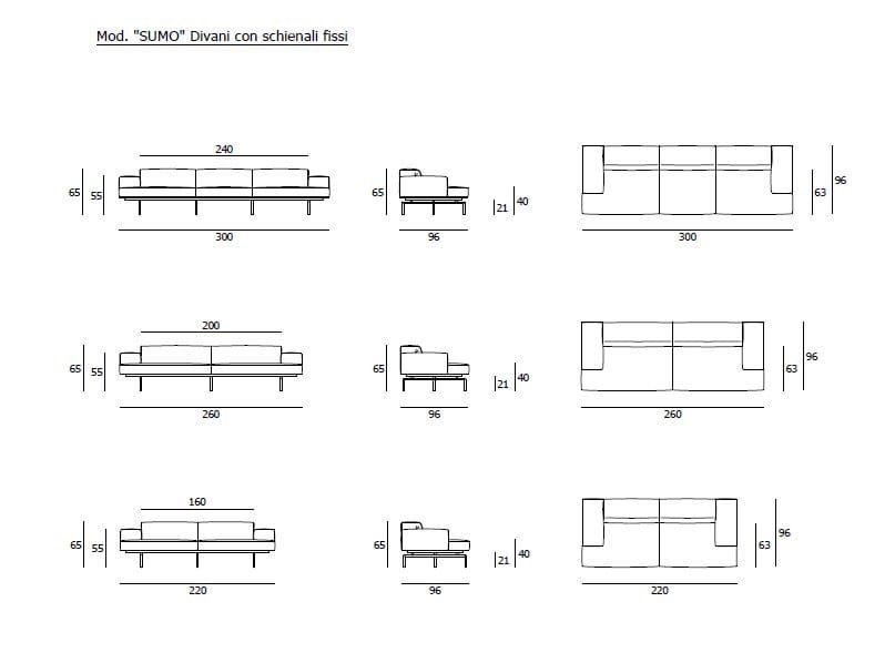 Ткань диван Living Divani Сумо ARCH-00020824 - Вид №12