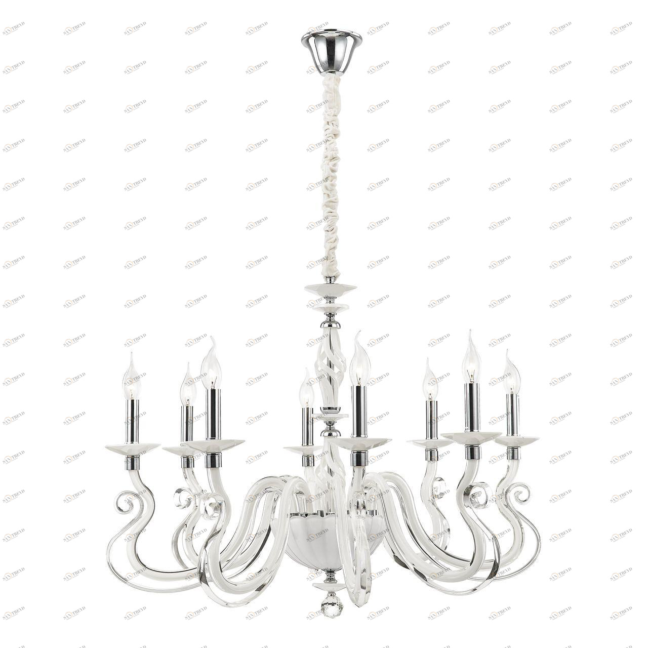 Подвесная люстра Divinare Milano 8825/03 LM-8 DIVINARE ДИЗАЙНЕРСКИЕ, MILANO 108111 Белый 