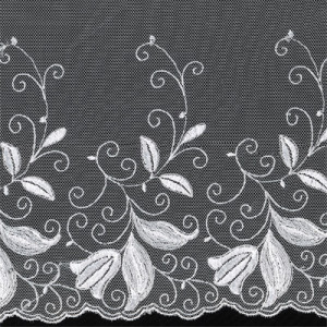 1230 Кружево сетка 200 мм белый Gamma