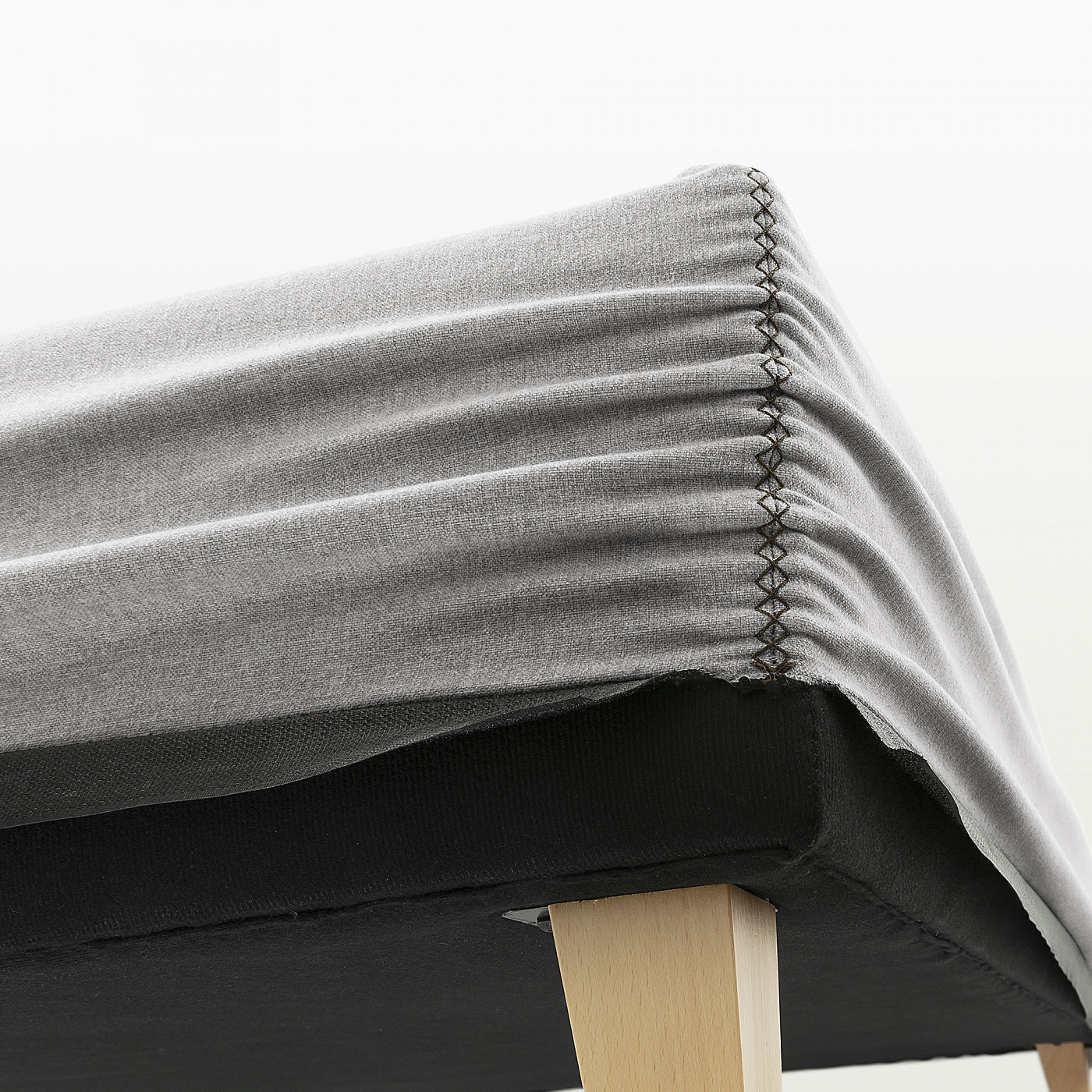 062762 Кровать 90x190 серая La Forma Nikos - Вид №3