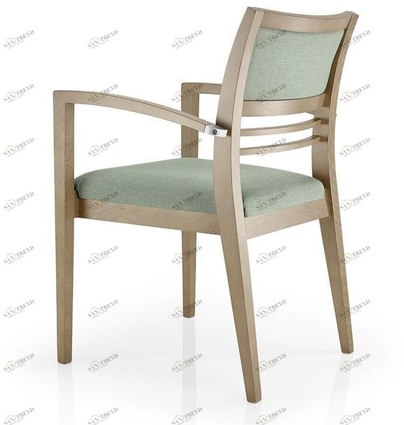 JMS Кожаное кресло с подлокотниками с открытой спинкой Cassis M 11ce