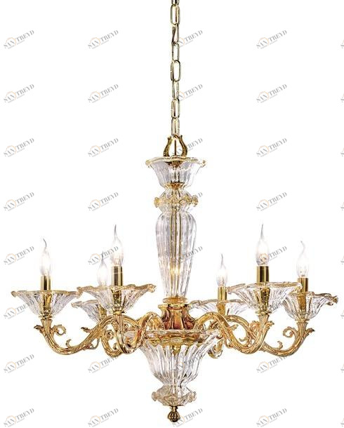 Possoni Illuminazione Французская золотая люстра с очками Charlotte 4795/6