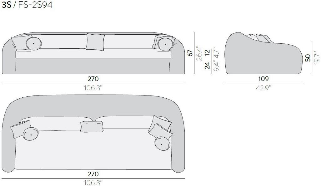 MANUTTI 3-х местный веревочный садовый диван Kobo Fs-2s94 - Вид №7