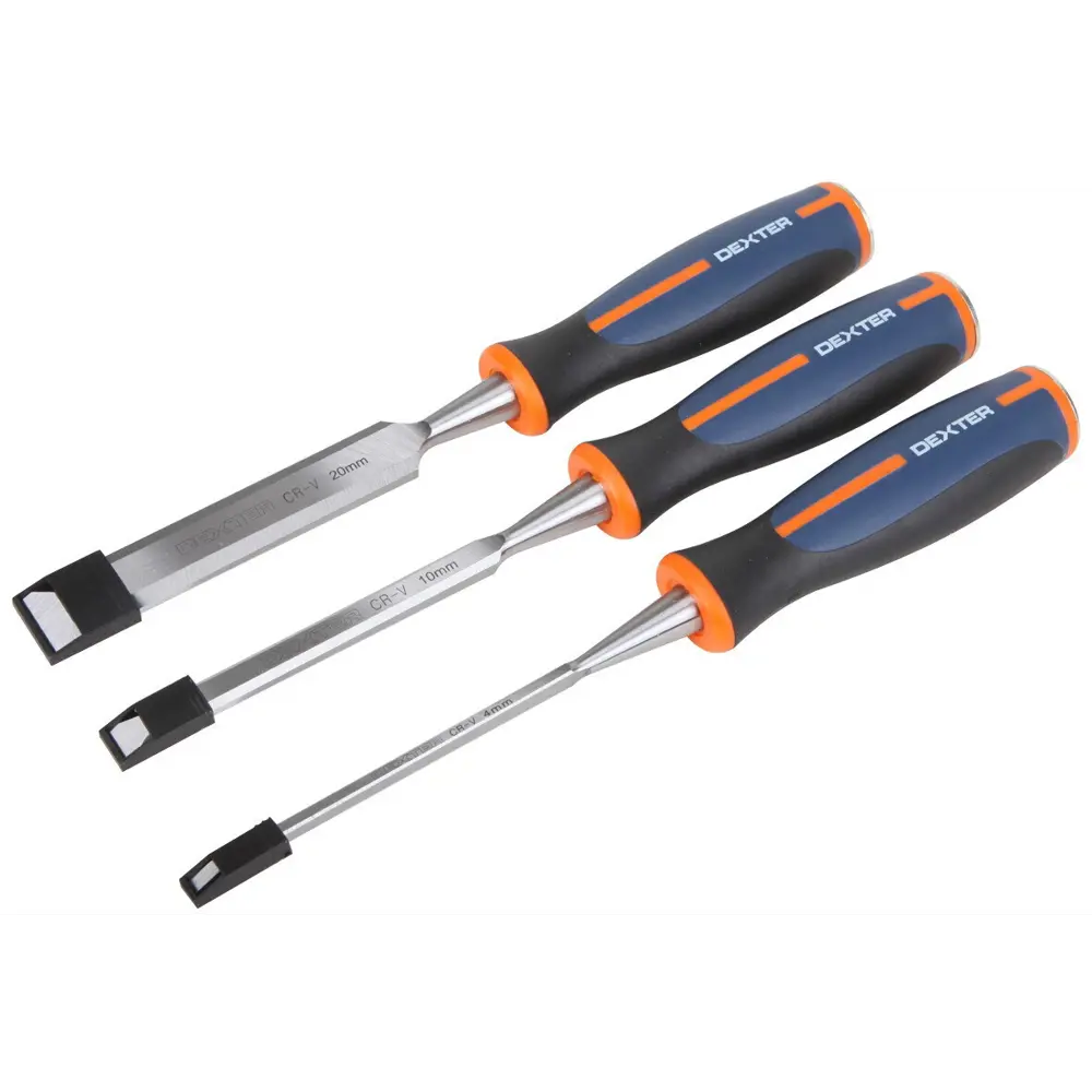 Набор стамесок Dexter для тонкой работы по дереву 4/10/20 мм 15023533 STLM-0005181