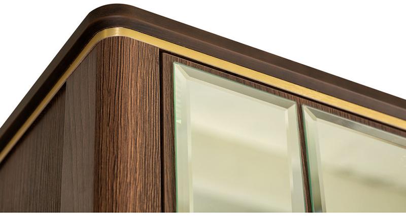 2492 Шкаф двухстворчатый с зеркалами Модерн Дуб Гладстоун R-HOME 4009275H_Гладстоун - Вид №6