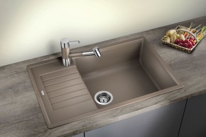 523282 Кухонная мойка Blanco Zia XL 6 S Compact кофе  Blanco Zia Кофе