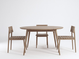 Стул для сада из тикового дерева