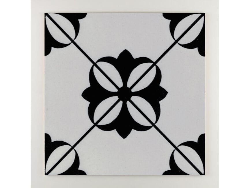 Пол / покрытие ручной работы La Riggiola черный и белый ARCH-00060557