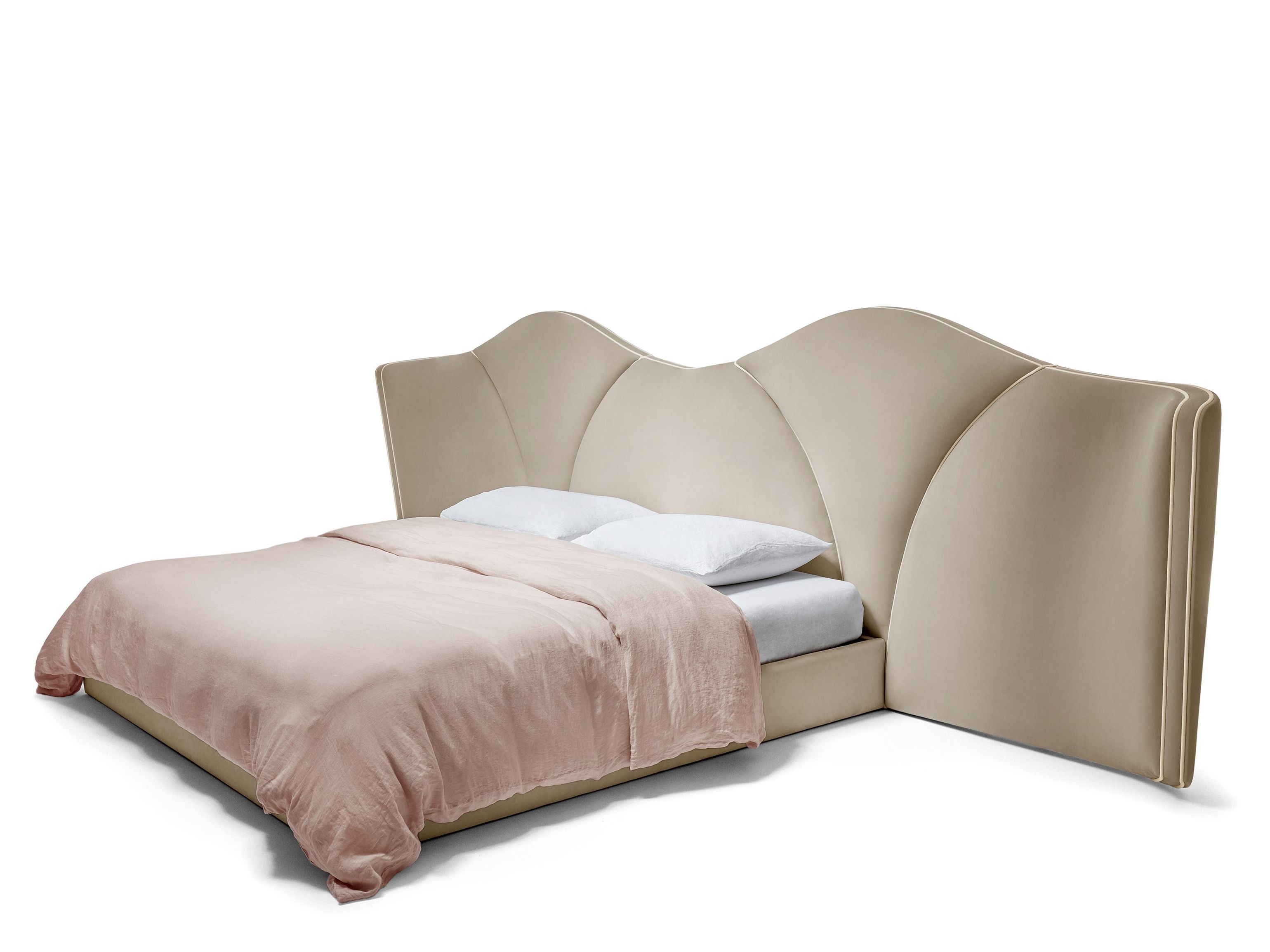 Бархатная двуспальная кровать Munna Жозефина ARCH-00072820