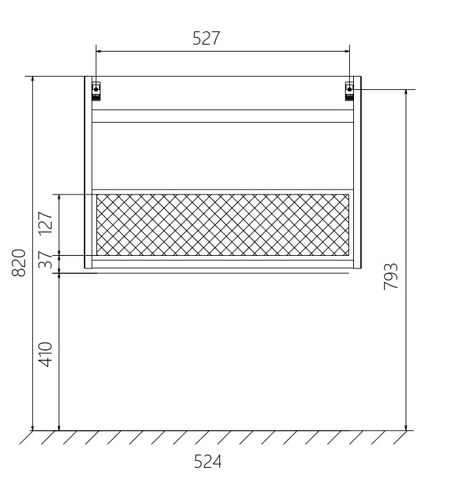У51037 Тумба Соната 58П 1я, Белый глянец 1 Marka Соната  - Вид №6
