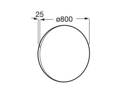 Круглое зеркало со встроенным настенным освещением Roca ARCH-00083097 - Вид №38