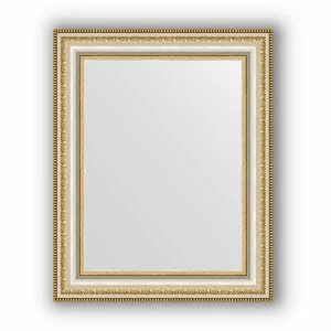BY 1349 Зеркало в багетной раме - золотые бусы на серебре 60 mm EVOFORM Definite