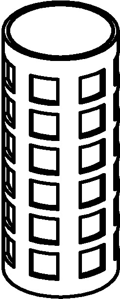 Danfoss FIA - фильтрующий элемент Вставка для FIA 200 (150 μ) 148H3135  - Вид №11