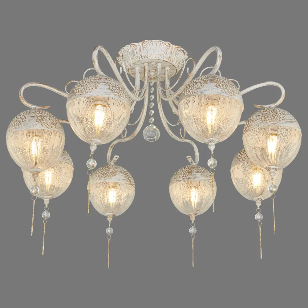 Люстра «Grace» 655/8PL 8хЕ14х40 Вт цвет белый/золотой Escada STLM-2040595 - Вид №2