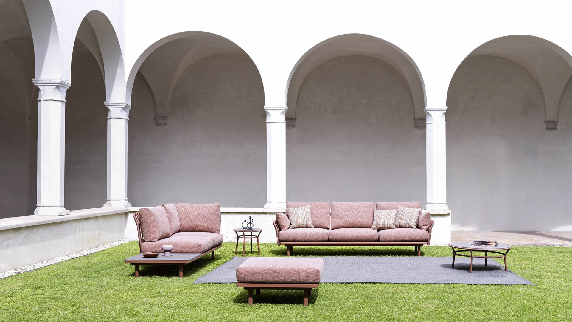 Ткань квадратный сад пуфик Varaschin Эмма Кросс ARCH-00127455 - Вид №3