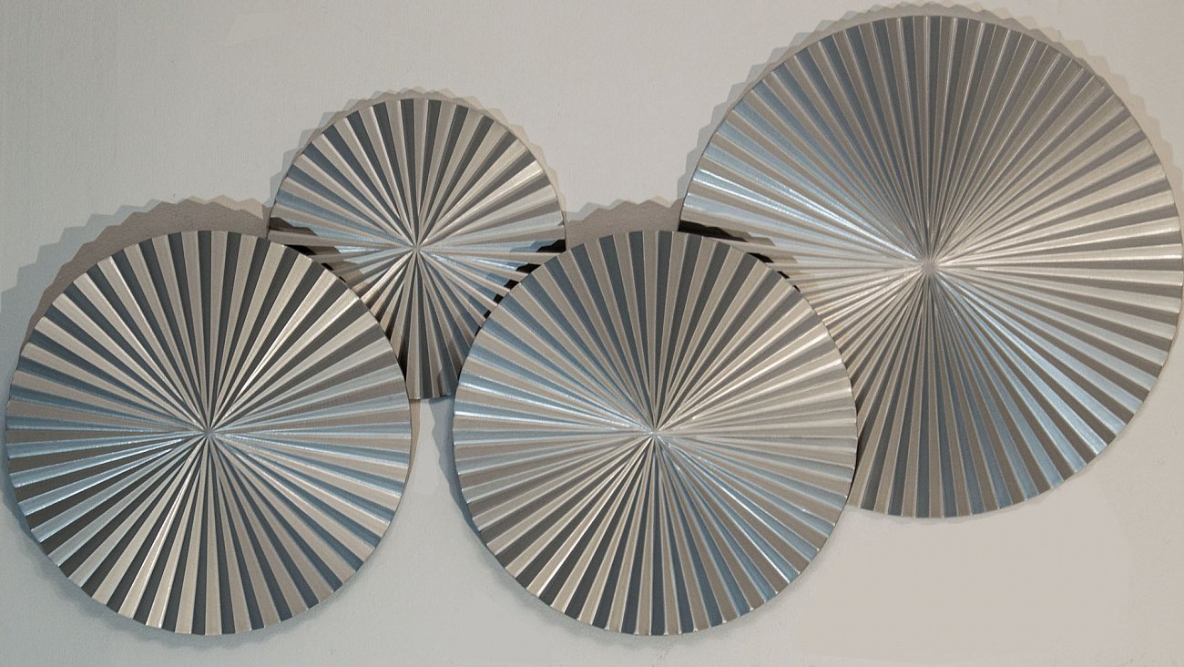 Панно декоративное настенное из дерева 120х70 см серебряное Silver-4 EVENHOME  00-3878818 Серебро  - Вид №2