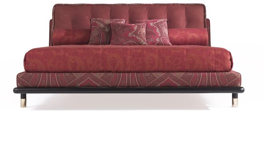 ETRO Home Interiors Кровать king size из ткани с мягким изголовьем Woodstock sun-id-1438843 - Вид №1