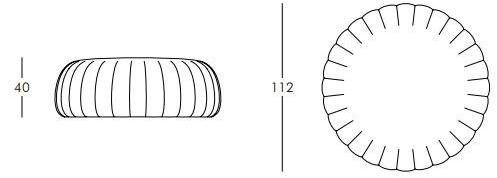SLIDE Круглый пуф из полиуретана Gelée sun-id-1513591 - Вид №4