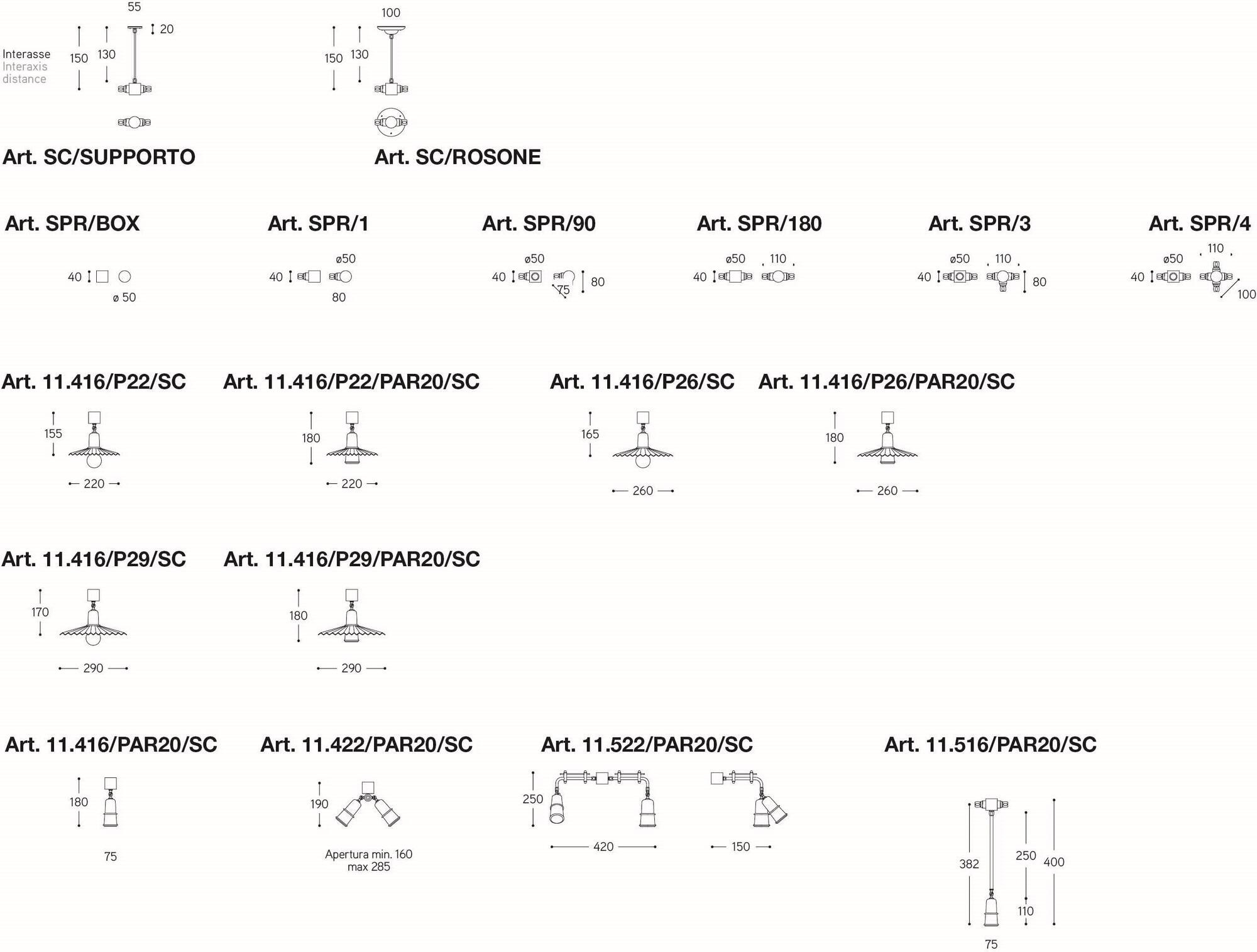 Aldo Bernardi Регулируемый светильник из латуни Civetta sun-id-1404748 - Вид №9