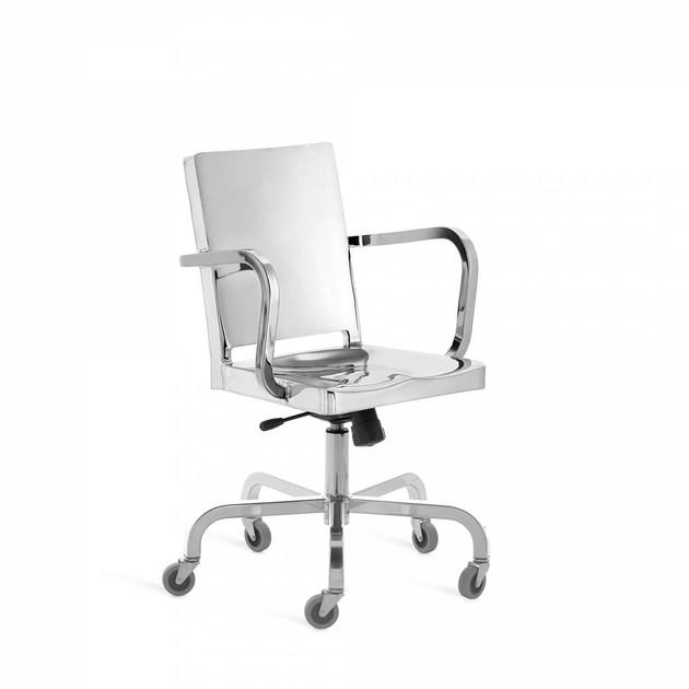 Emeco 5-спицевый алюминиевый стул с подлокотниками на колесиках Hudson sun-id-1395285 - Вид №1