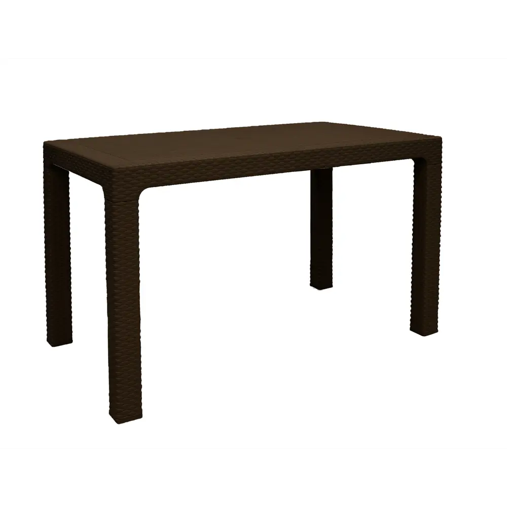 Садовый стол нераздвижной Heniver Franco 120x72.5x13 см пластик коричневый STLM-2172832 - Вид №1