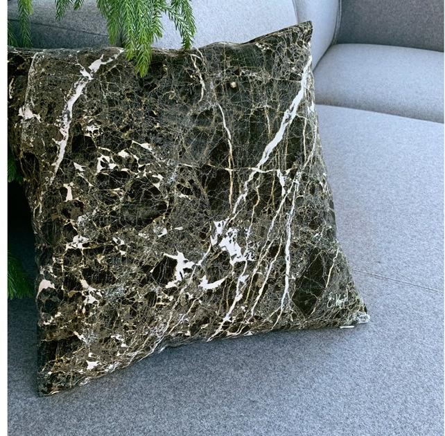 Koziel Квадратная подушка из полиэстера Marbles 9999-88 - Вид №2