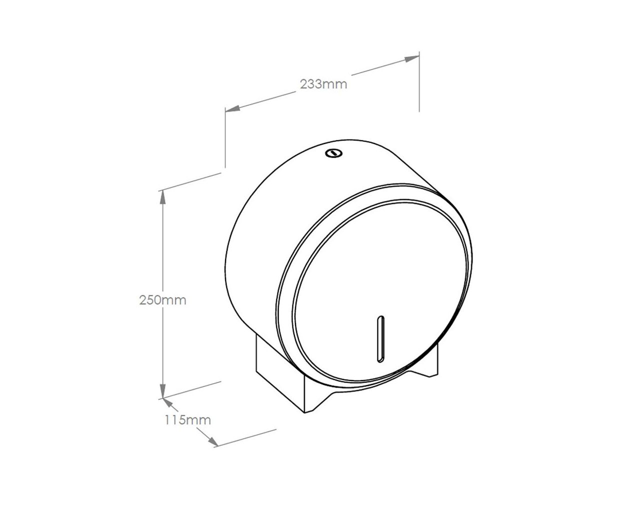BSC201 Держатель туалетной бумаги STELLA BLACK LINE MINI, черный Merida  - Вид №2