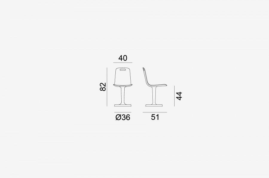 Gervasoni Вращающийся стул из алюминия Next / spin sun-id-1391167 - Вид №3