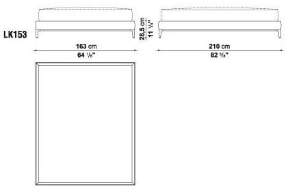 Maxalto Двуспальная кровать в коже Erik sun-id-1407399 - Вид №5