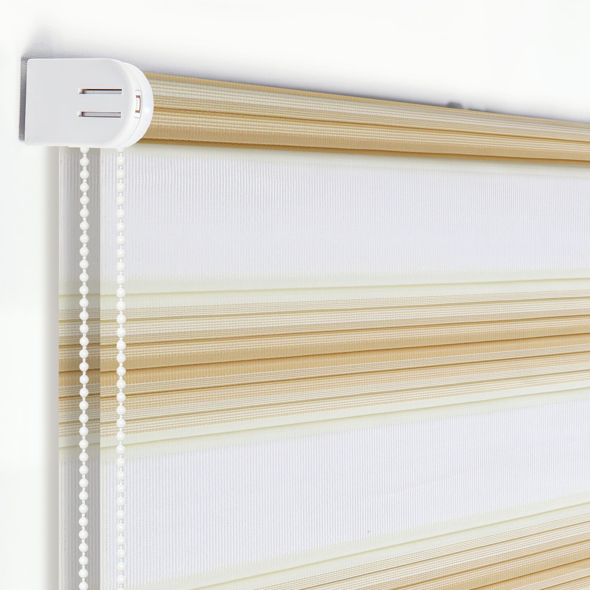 83503078 Штора рулонная день-ночь Miamoza Palermo 120x160 см бежевая Santreyd  - Вид №1