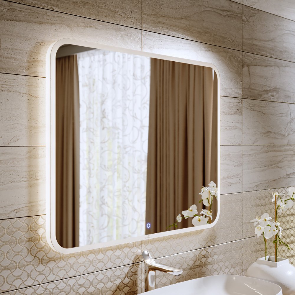 Зеркало в ванную с подсветкой прямоугольное белое 60х80 см Vanda-20 ALAVANN VANDA-20 303970 Белый  - Вид №2