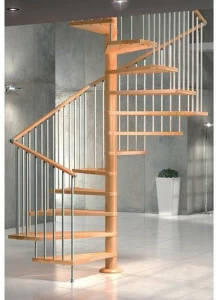 MOBIROLO Винтовая лестница из бука квадратного плана