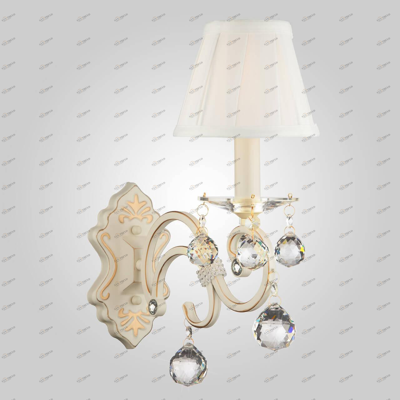 Бра настенное белое Eurosvet Strotskis 12075/1 EUROSVET 12075 00-3927697 Белый 